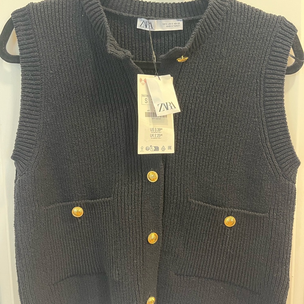 NWT Zara smooth knit vest top, small - Picture 4 of 5